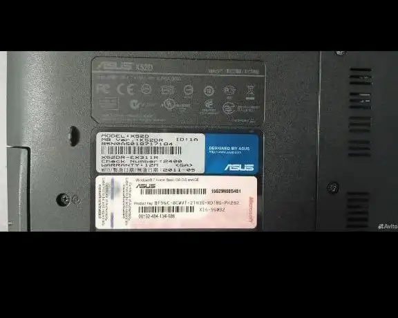 Ноутбук Asus рабочий с неисправной батареей