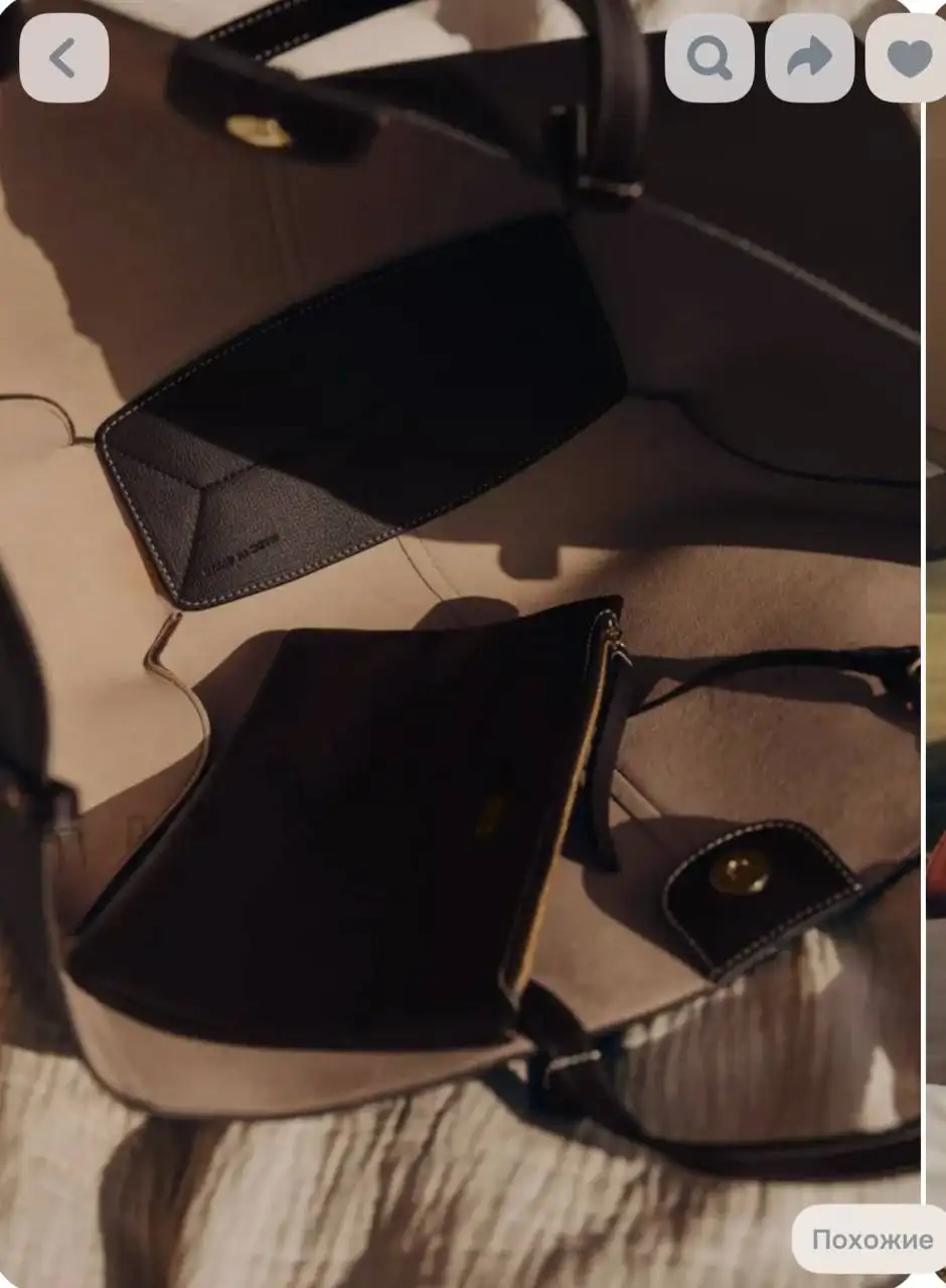 Сумка кросс-боди Polene черная большая - Сумки (Барахолка) в Калининград