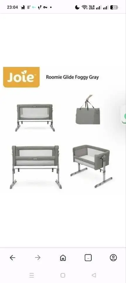 Продам детскую приставную кроватку с матрасом - Детская мебель (Товары для детей) в Калининград