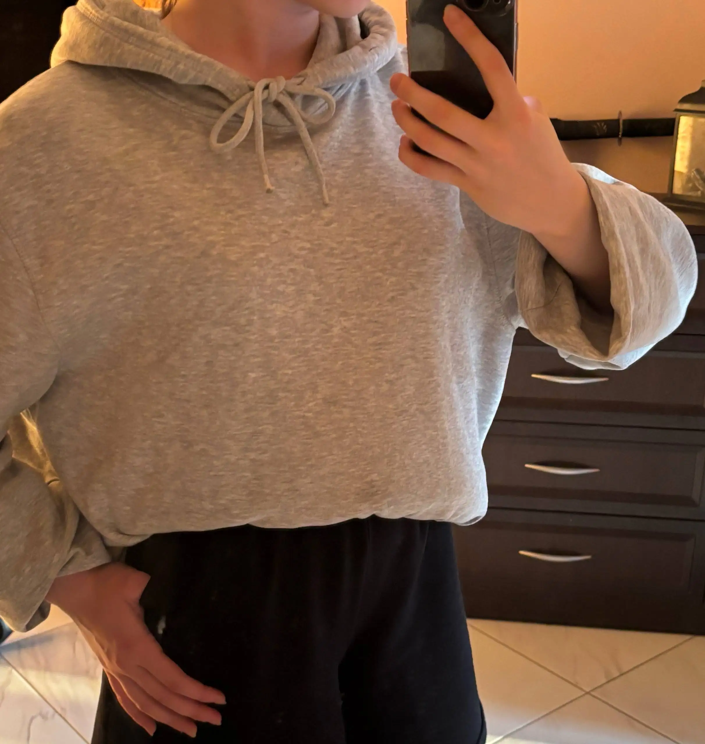 Худи серое оверсайз размер L - Мужская одежда (Одежда) в Калининград