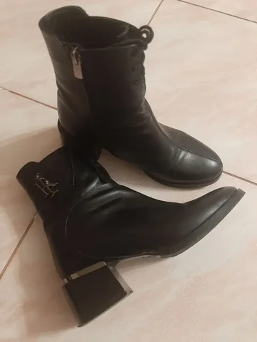 Кожаные ботильоны в отличном состоянии - Купальники в Калининград