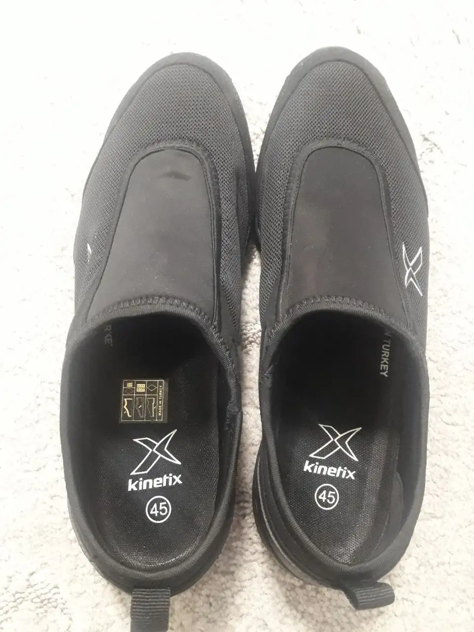 Слипоны черные 45 размер новые - Обувь (Одежда) в Калининград