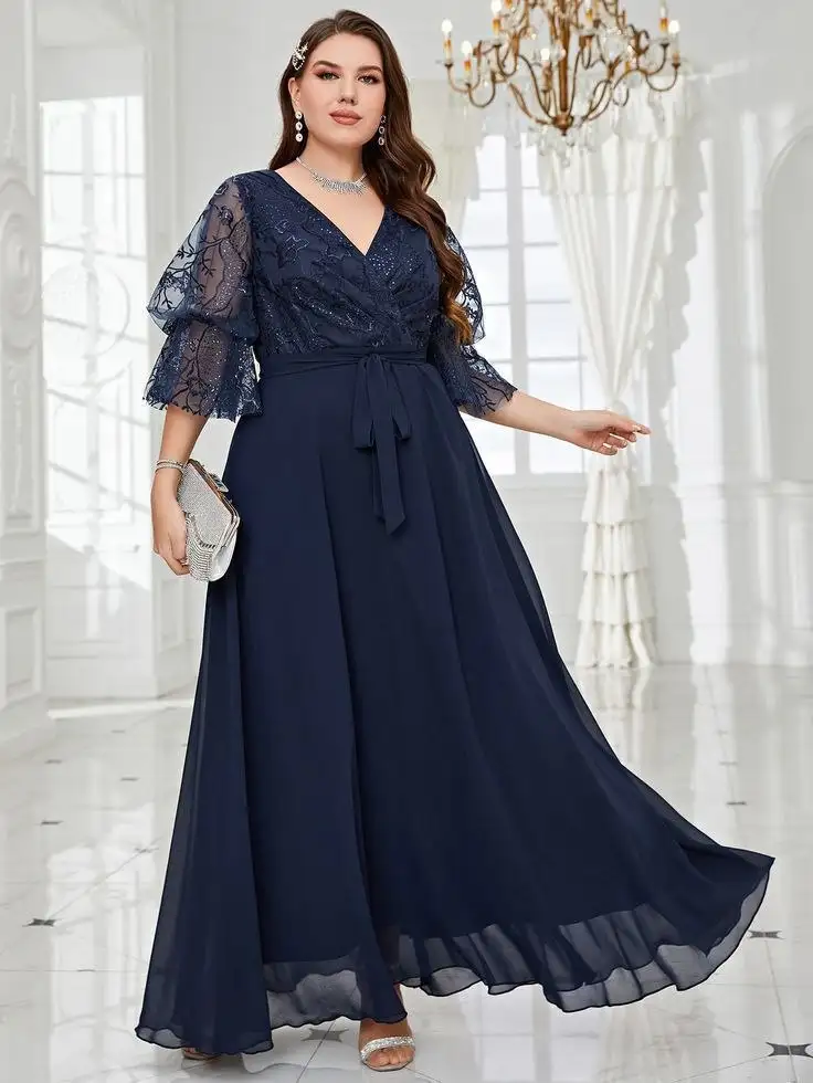 Платье Shein темно-синее 4XL - Одежда в Калининград