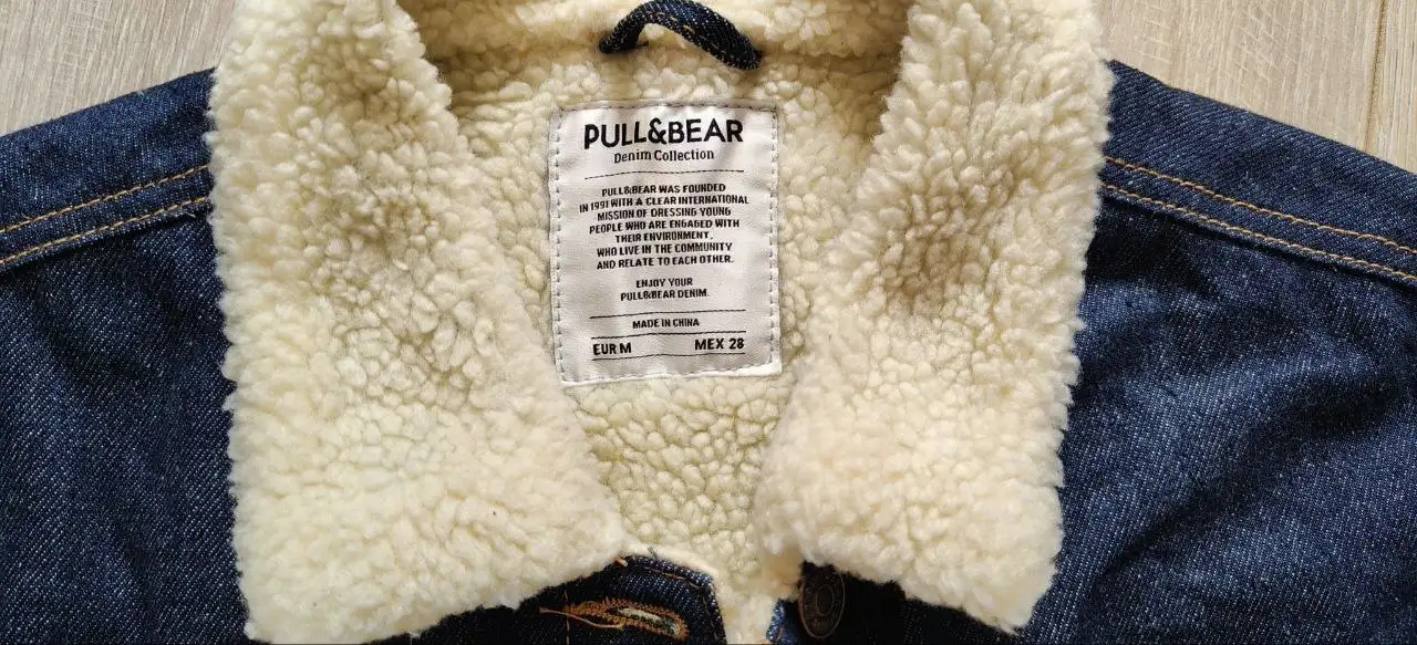 Утеплённая джинсовая куртка Pull and Bear с мехом - Одежда в Калининград