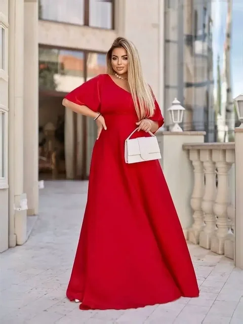 Красное платье макси Boohoo - Одежда в Калининград