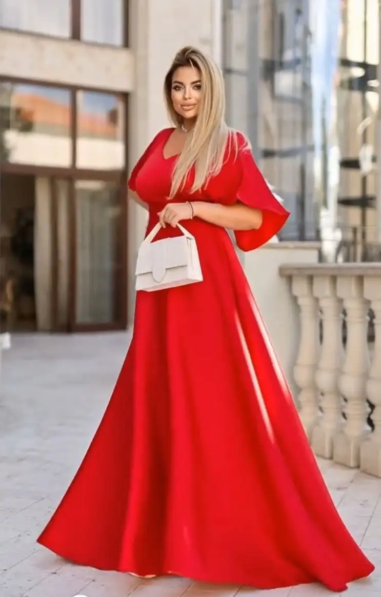 Красное платье макси Boohoo - Женская одежда (Одежда) в Калининград