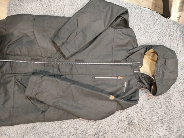 Стильная парка для мальчика Outventure черного цвета с ветровкой - Одежда в Калининград