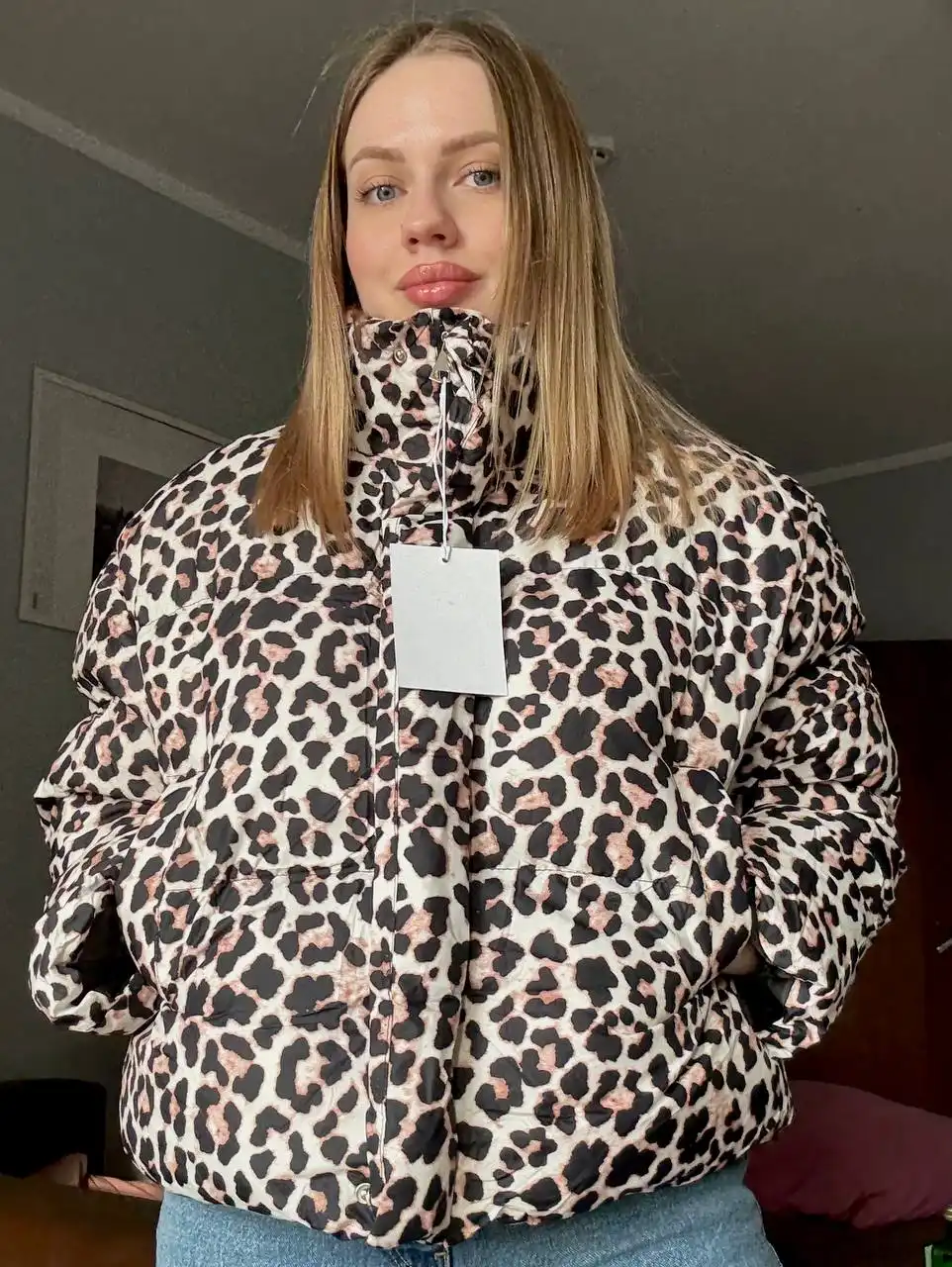 Курточка леопард на кулиске
