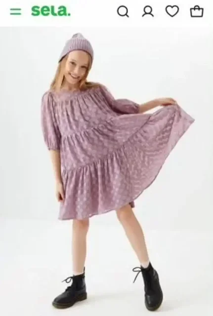 Ярусное платье из шифона, размер 116 - Одежда в Калининград