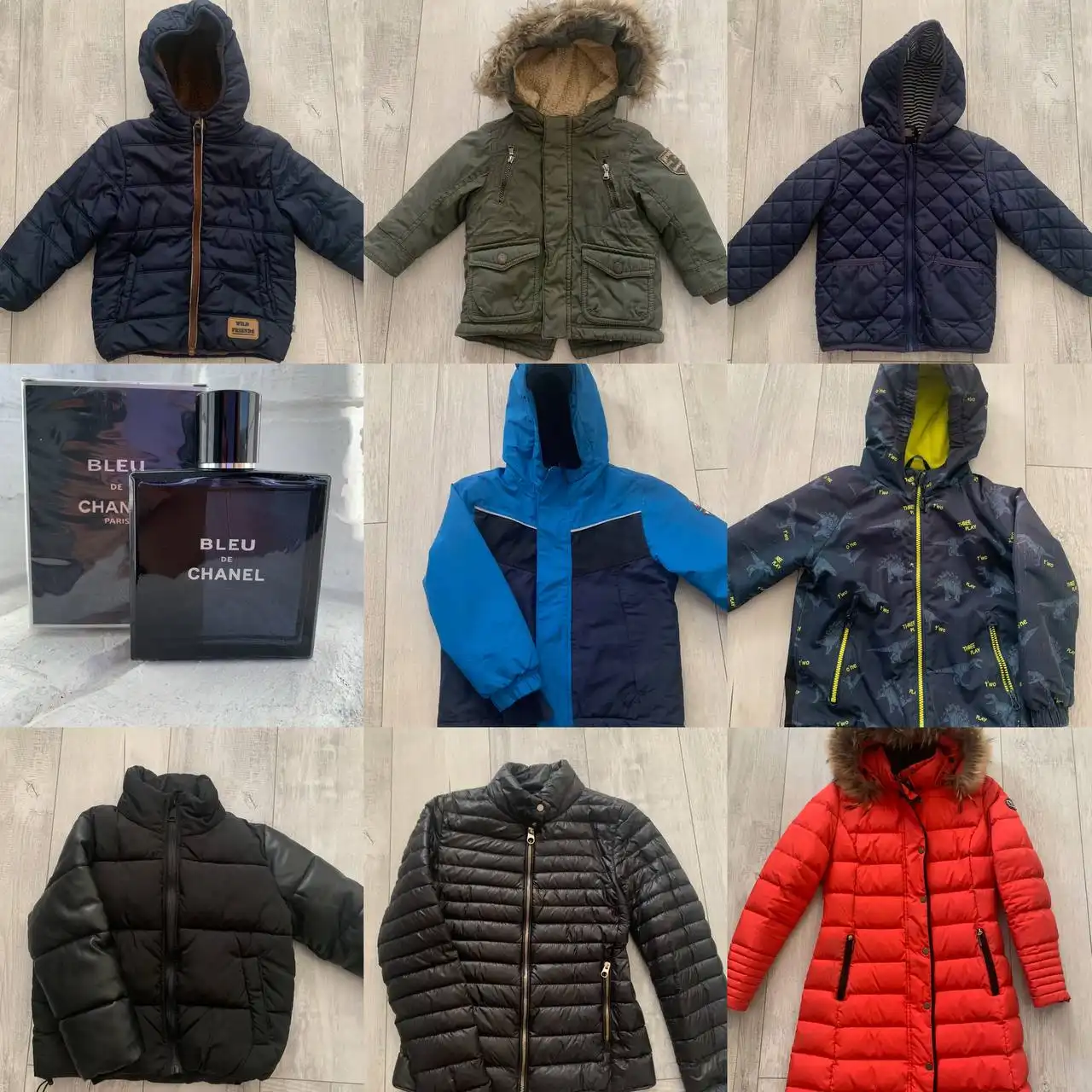 Продажа детских курток, парфюма и пальто
