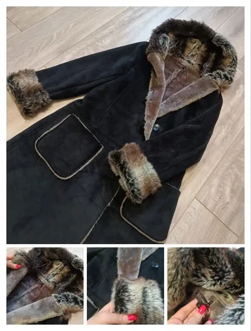 Пальто Ky Creation черное на меховом подкладе - частное объявление в Калининград