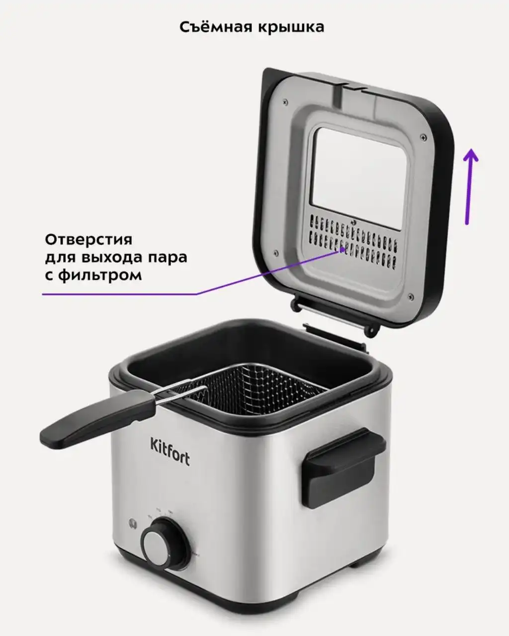 Фритюрница Kitfort КТ-4075 новая в запечатанной коробке - Кухонная техника (Для дома и дачи) в Калининград