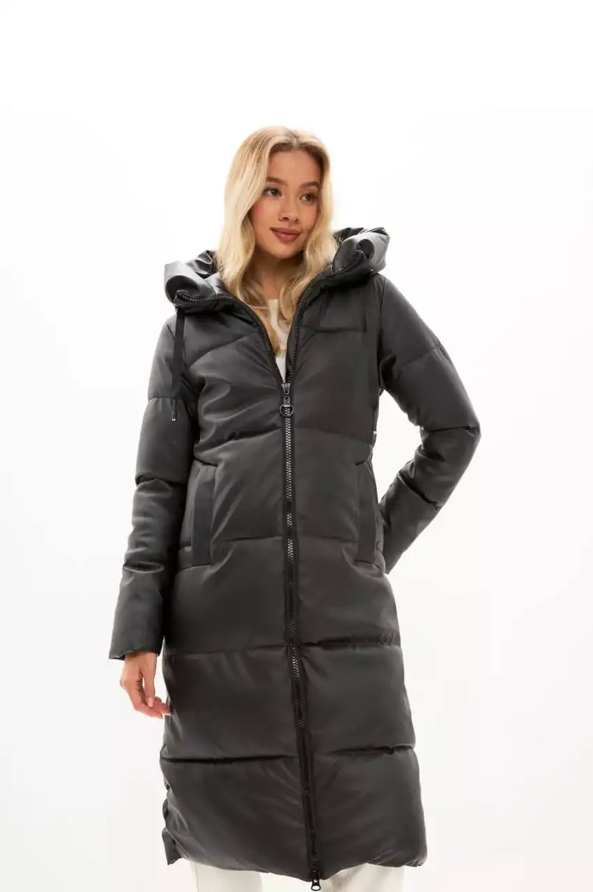 Кожаная утепленная курта размера M/L - Верхняя одежда (Одежда) в Калининград