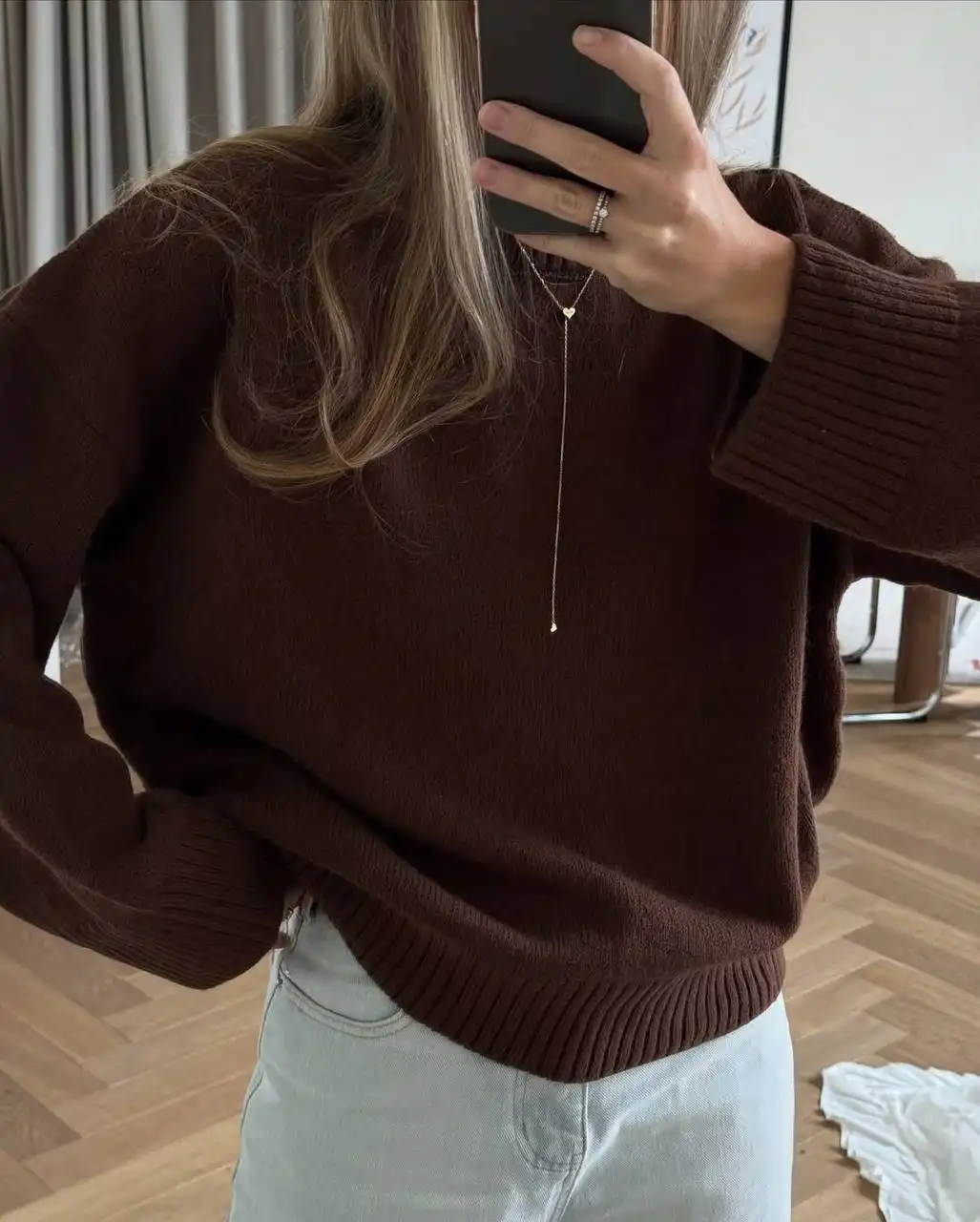 Женский свитер турецкой вязки One-Size (42-48) - Одежда в Калининград