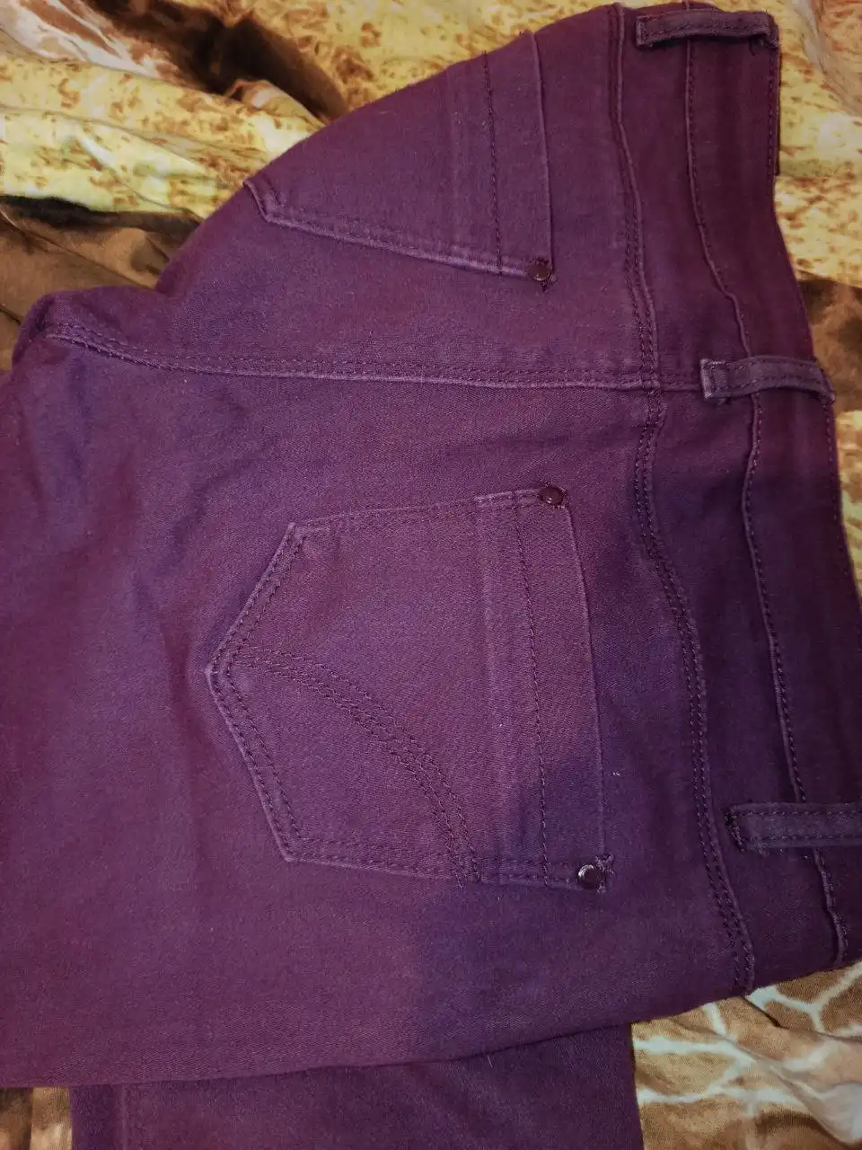 Бордовые женские джинсы 42 размера - Джинсы (Одежда) в Калининград