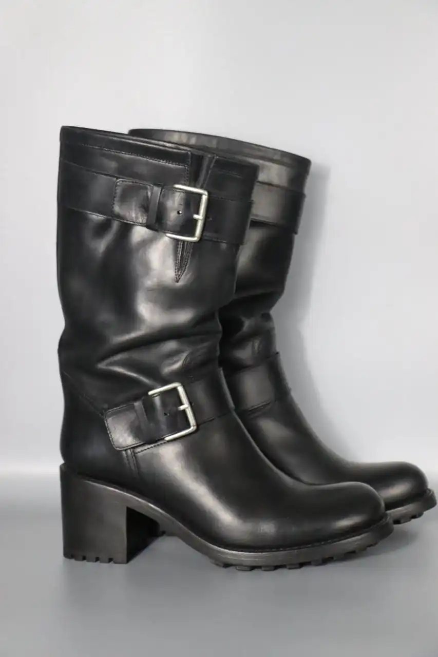 Женские сапоги-байкеры FREE LANCE из телячьей кожи - Обувь (Одежда) в Калининград