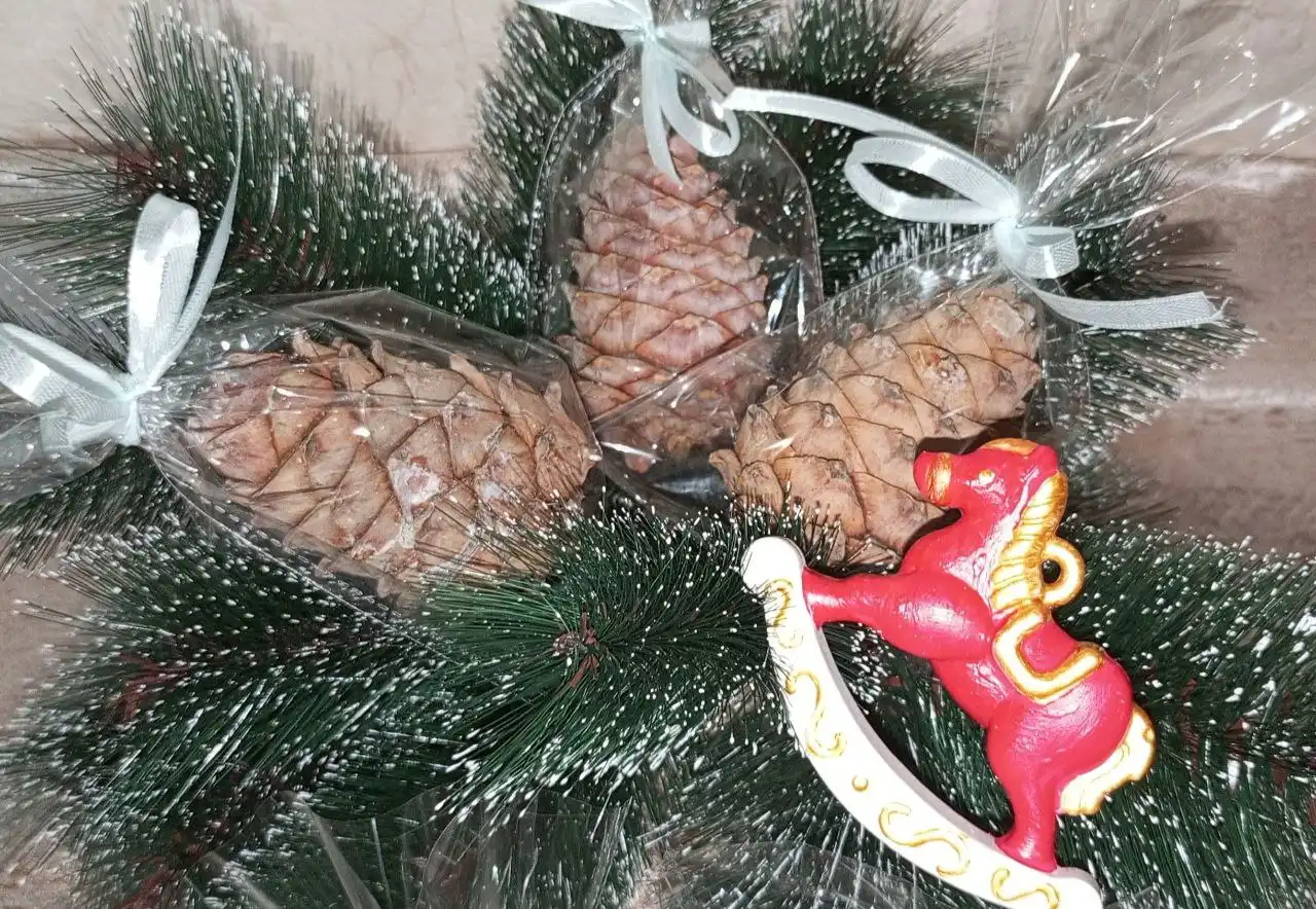 Кедровая шишка с орехами и набор для чая - Сувениры (Барахолка) в Калининград