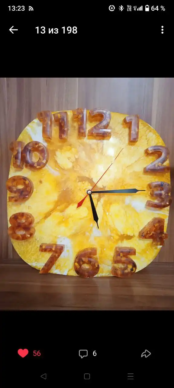 Янтарные настенные часы ручной работы - Барахолка в Калининград