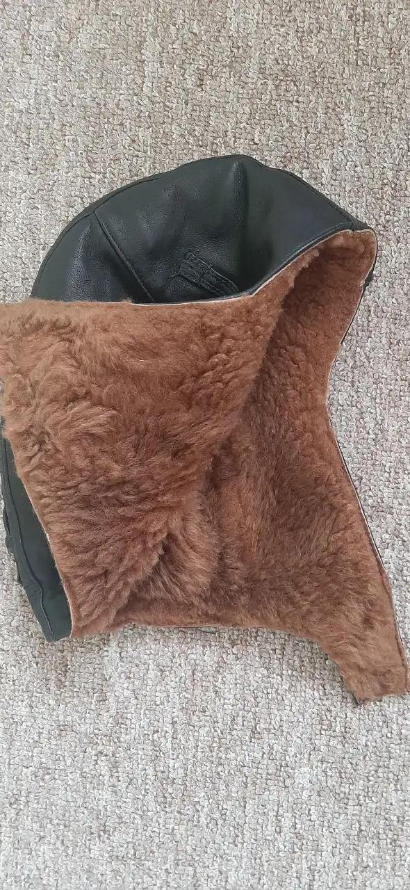 Шапочка танкиста из натуральной кожи и меха размер 52-54 - Головные уборы (Барахолка) в Калининград