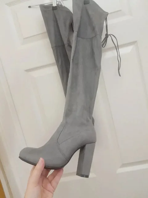 Чёрные ботфорты V By Very и серые No Doubt 36 размера - Наращивание ногтей в Калининград