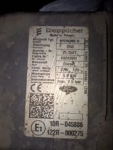 Жидкостный подогреватель для Форд Транзит - Запчасти в Орск