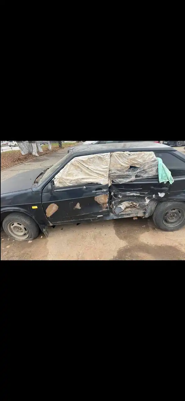 Движок и коробка на разбор после аварии