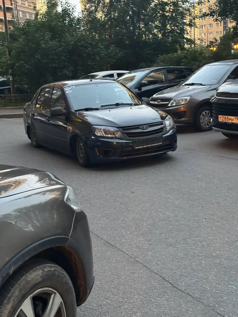 Lada Granta 2013, черный, с дефектами КПП - Легковые автомобили (Авто) в Санкт-Петербург