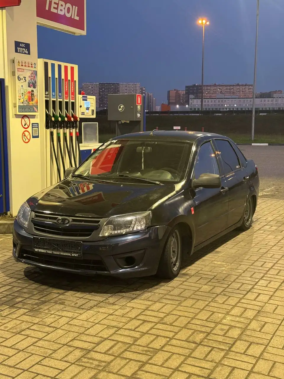 Lada Granta 2013, черный, с дефектами КПП - Легковые автомобили (Авто) в Санкт-Петербург