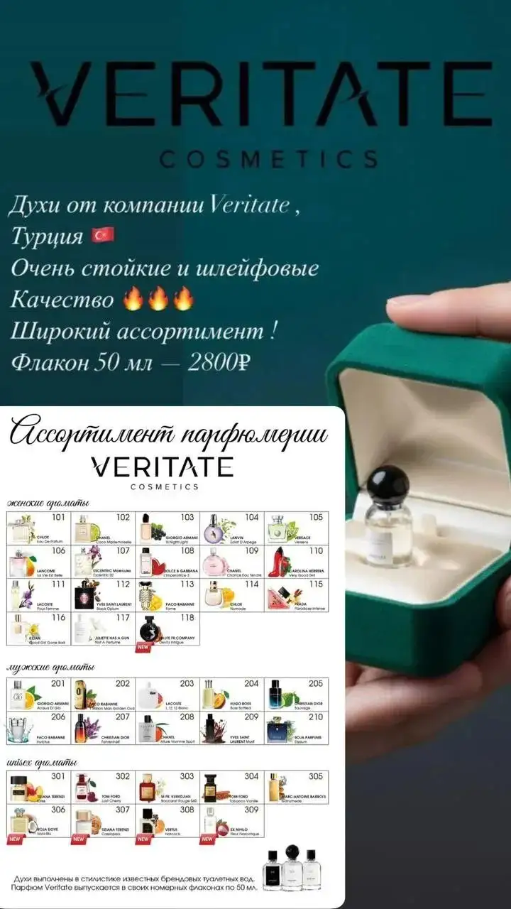 Парфюм от компании VERITATE - Барахолка в Воронеж