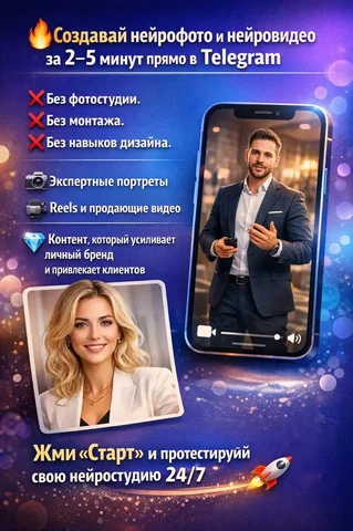 Создание нейрофото и нейровидео в Telegram - Аренда жилья в Москва