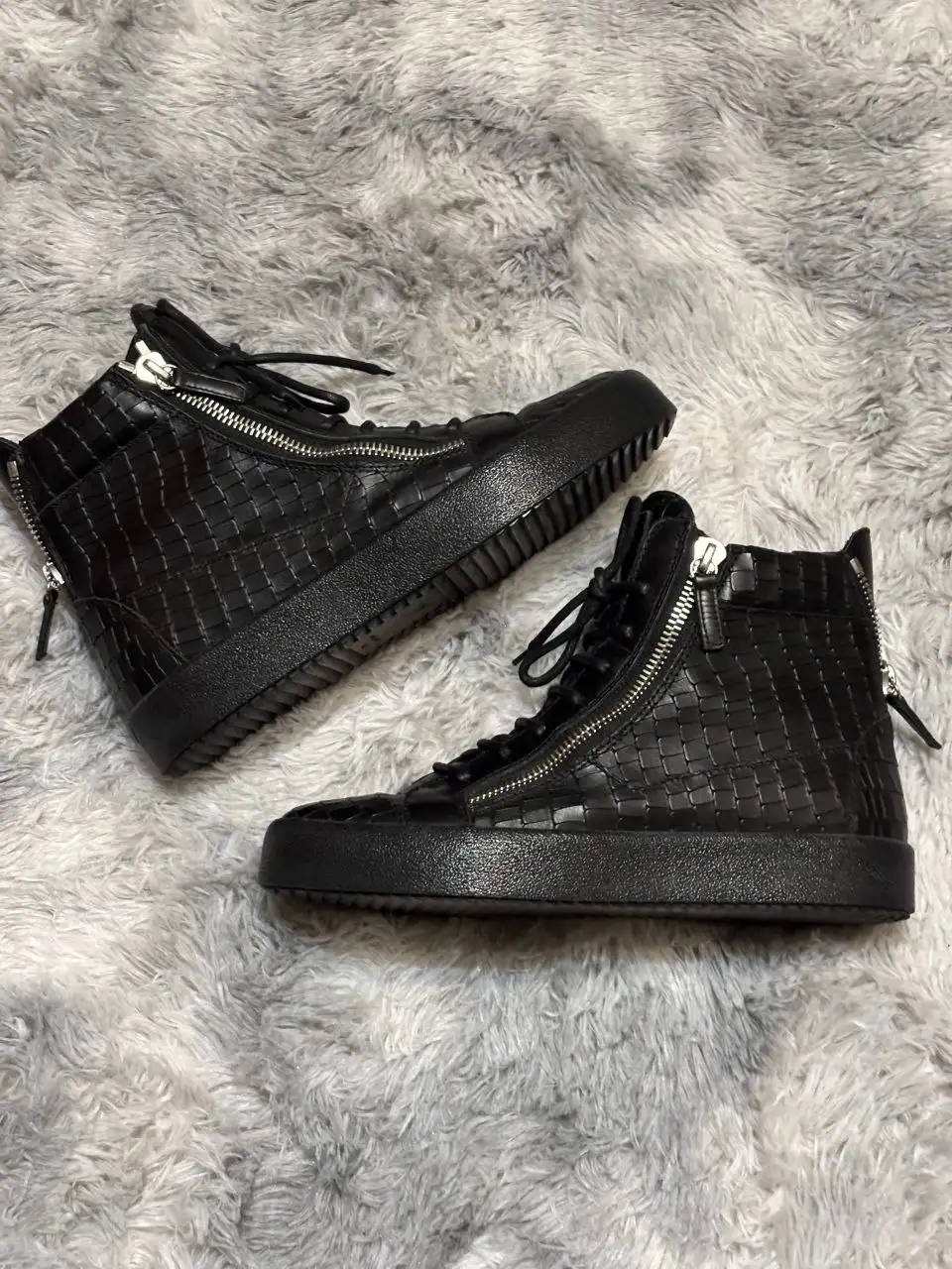 Кеды Giuseppe Zanotti Croc-Embossed London 42 размер - Обувь (Одежда) в Москва