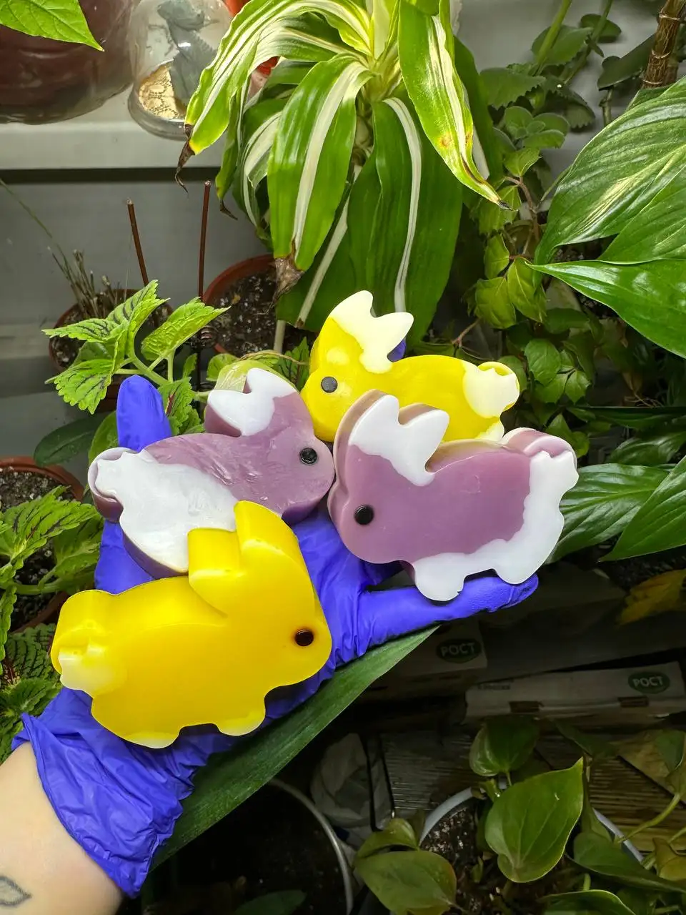 Мыло ручной работы в форме зайчика к Пасхе - Мыло ручной работы (Барахолка) в Москва