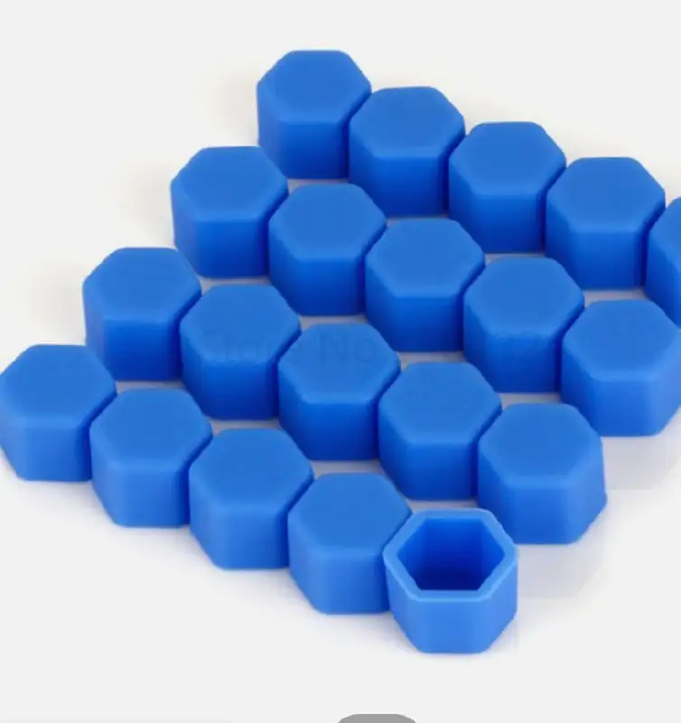 Комплект силиконовых колпачков на колесные гайки 20 шт синий 17 - Аксессуары (Авто) в Москва