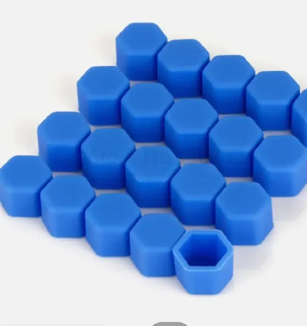 Комплект силиконовых колпачков на колесные гайки 20 шт синий 17 - Аксессуары в Москва