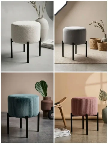 Мягкие пуфики с антивандальным велюром - Мягкая мебель в Москва