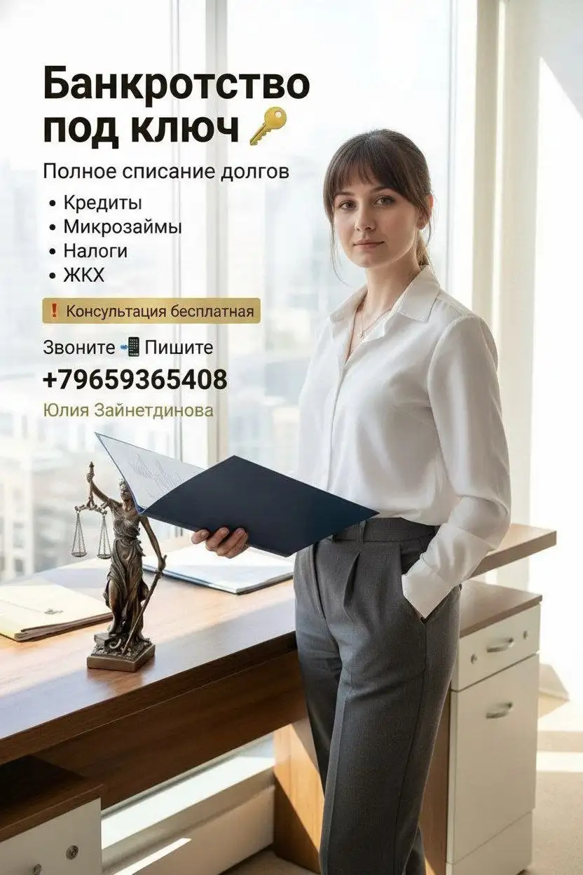 Списание долгов через банкротство, полное сопровождение - Юридические услуги (Услуги) в Москва