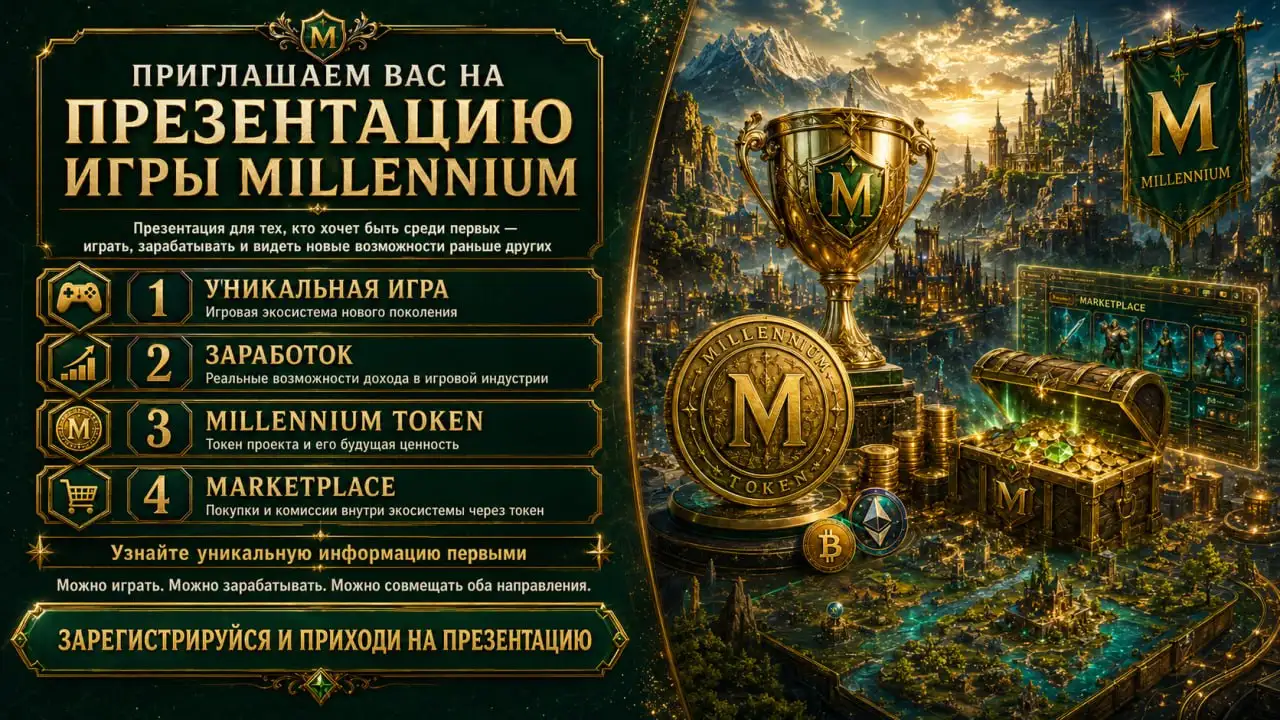 Презентация игры MILLENNIUM - Игры (Хобби и отдых) в Москва