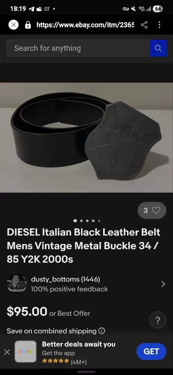 Ремень Diesel винтаж - Аксессуары (Одежда) в Воронеж