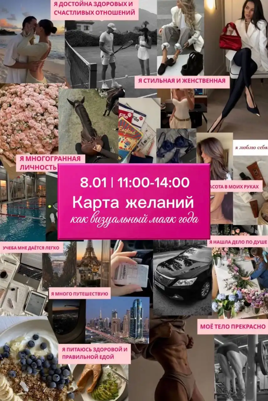 Мастер-класс по созданию Карты Желаний в Сочи