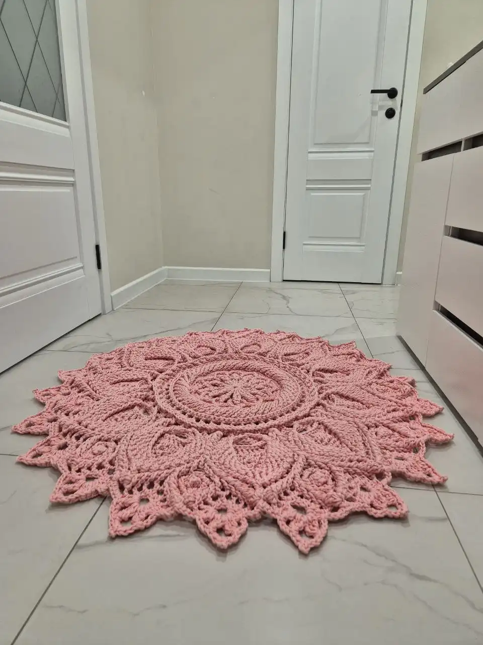 Вязаный рельефный ковер Лотос на заказ - Ковры (Для дома и дачи) в Томск