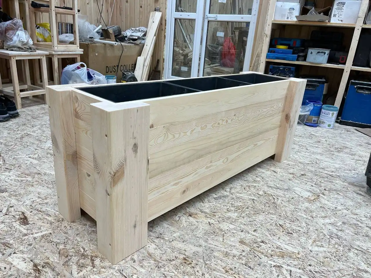 Кашпо для сада и дома из массива дерева - Садовые принадлежности (Для дома и дачи) в Томск