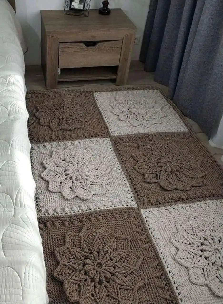 Рельефный вязаный ковер на заказ - Ковры и напольные покрытия (Для дома и дачи) в Томск