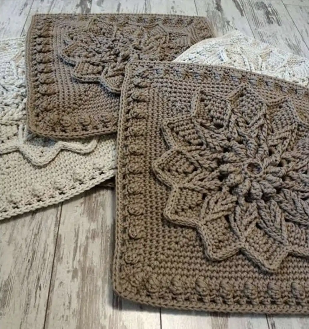 Рельефный вязаный ковер на заказ - Ковры и напольные покрытия (Для дома и дачи) в Томск