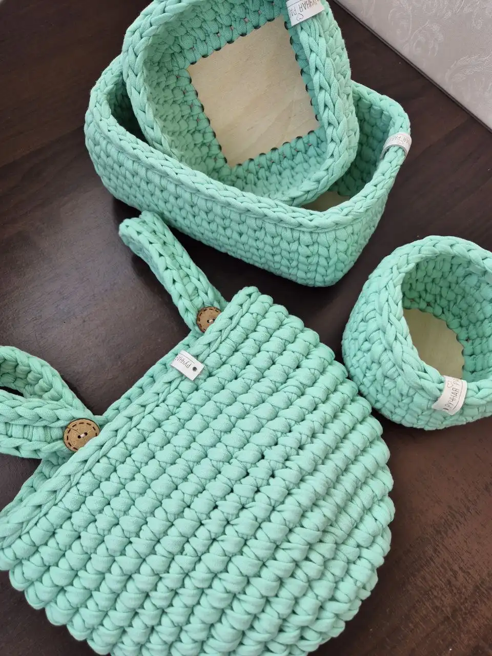 Вязаные корзины для детской комнаты - Рукоделие (Хобби и отдых) в Томск