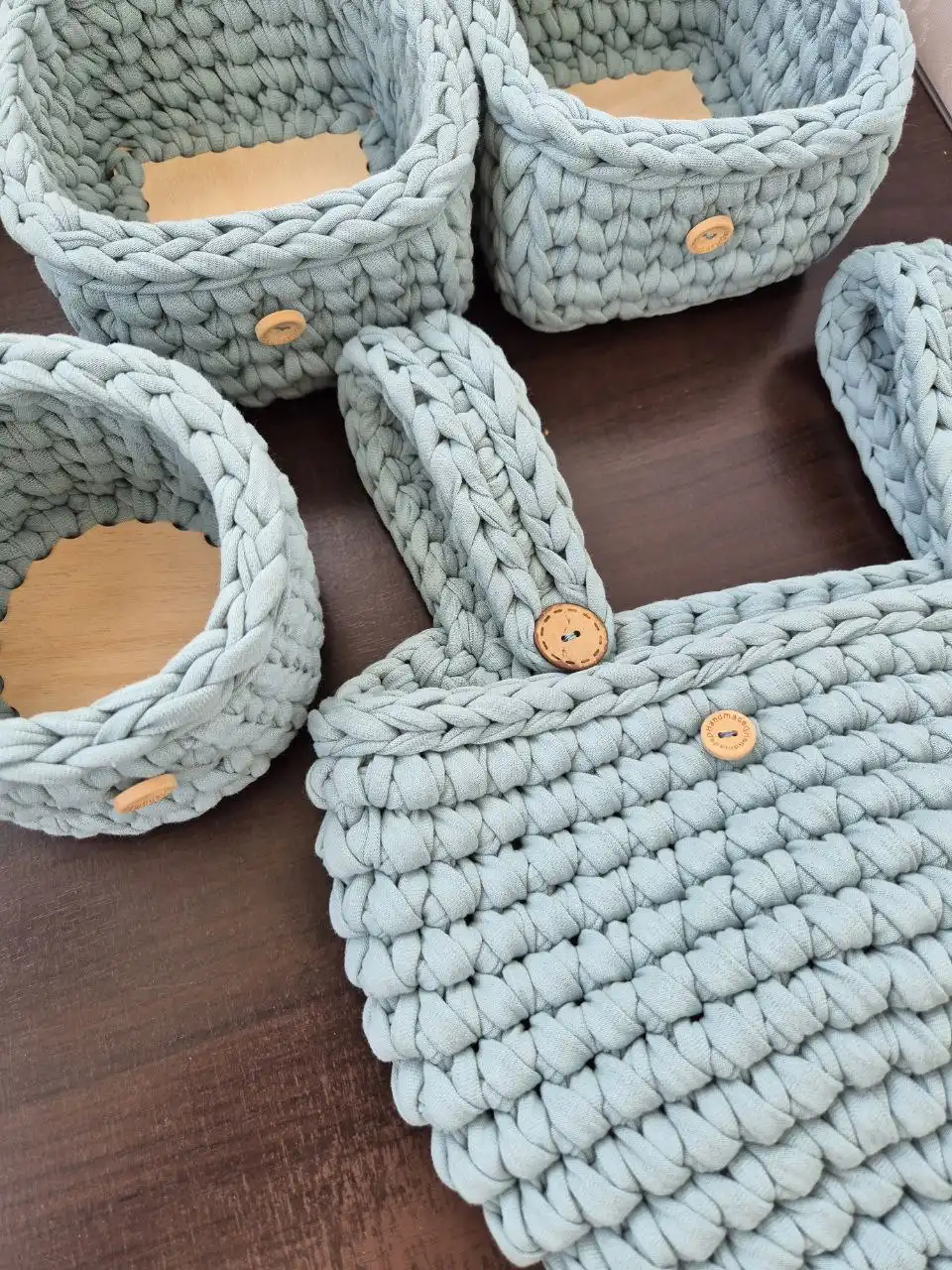 Вязаные корзины для детской комнаты - Рукоделие (Хобби и отдых) в Томск