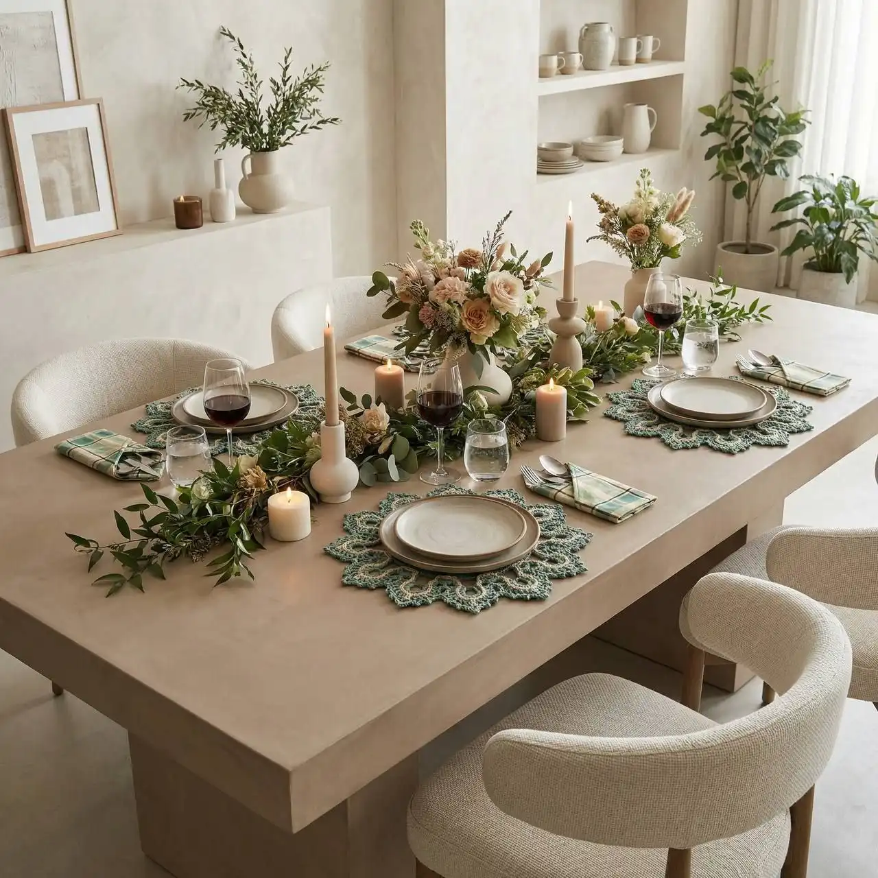 Праздничная сервировка стола - набор из 6 комплектов - Посуда и сервировка (Для дома и дачи) в Томск