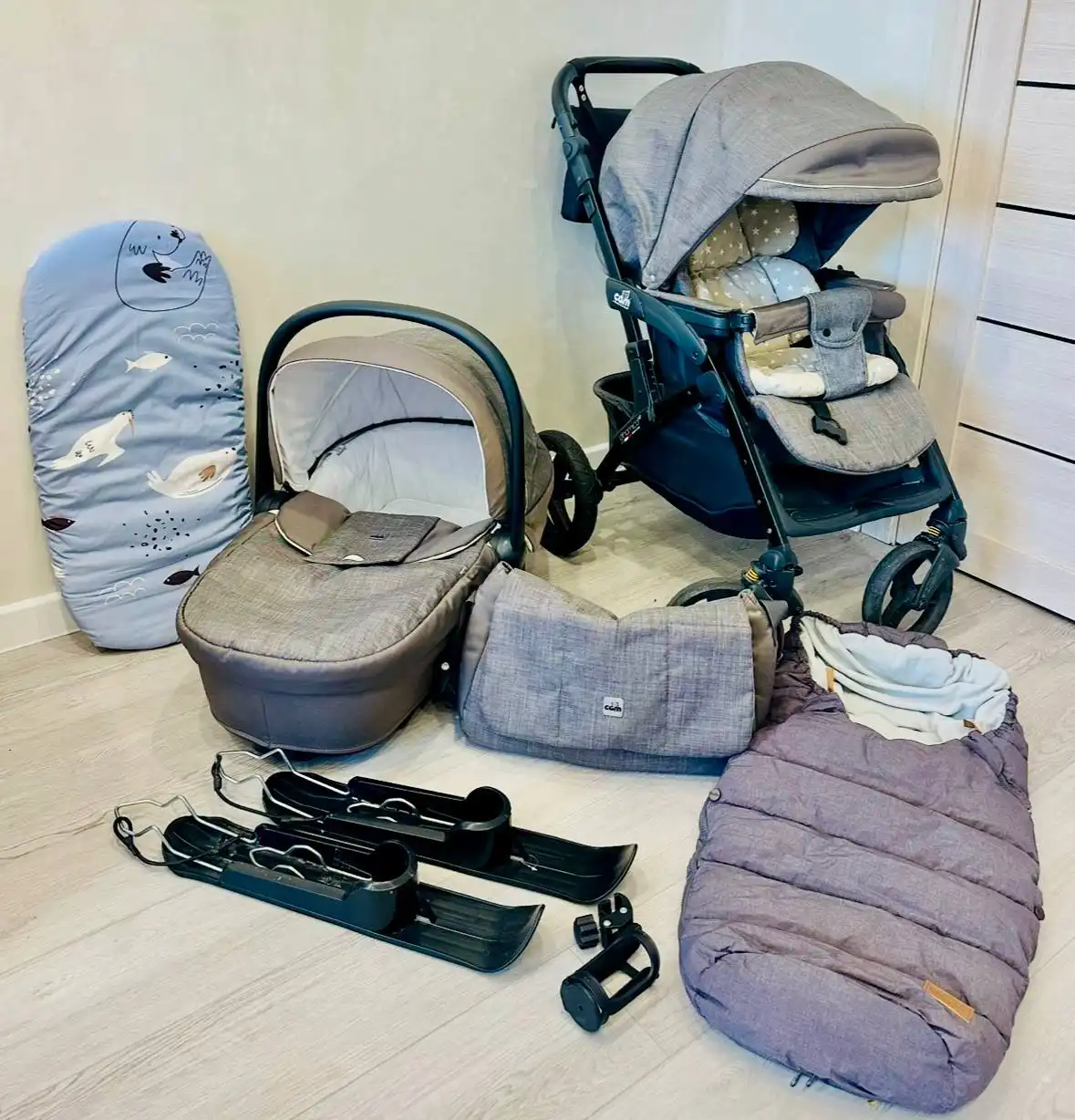 Легкая Итальянская Коляска Cam 2в1 с подарками - Коляски (Товары для детей) в Хабаровск