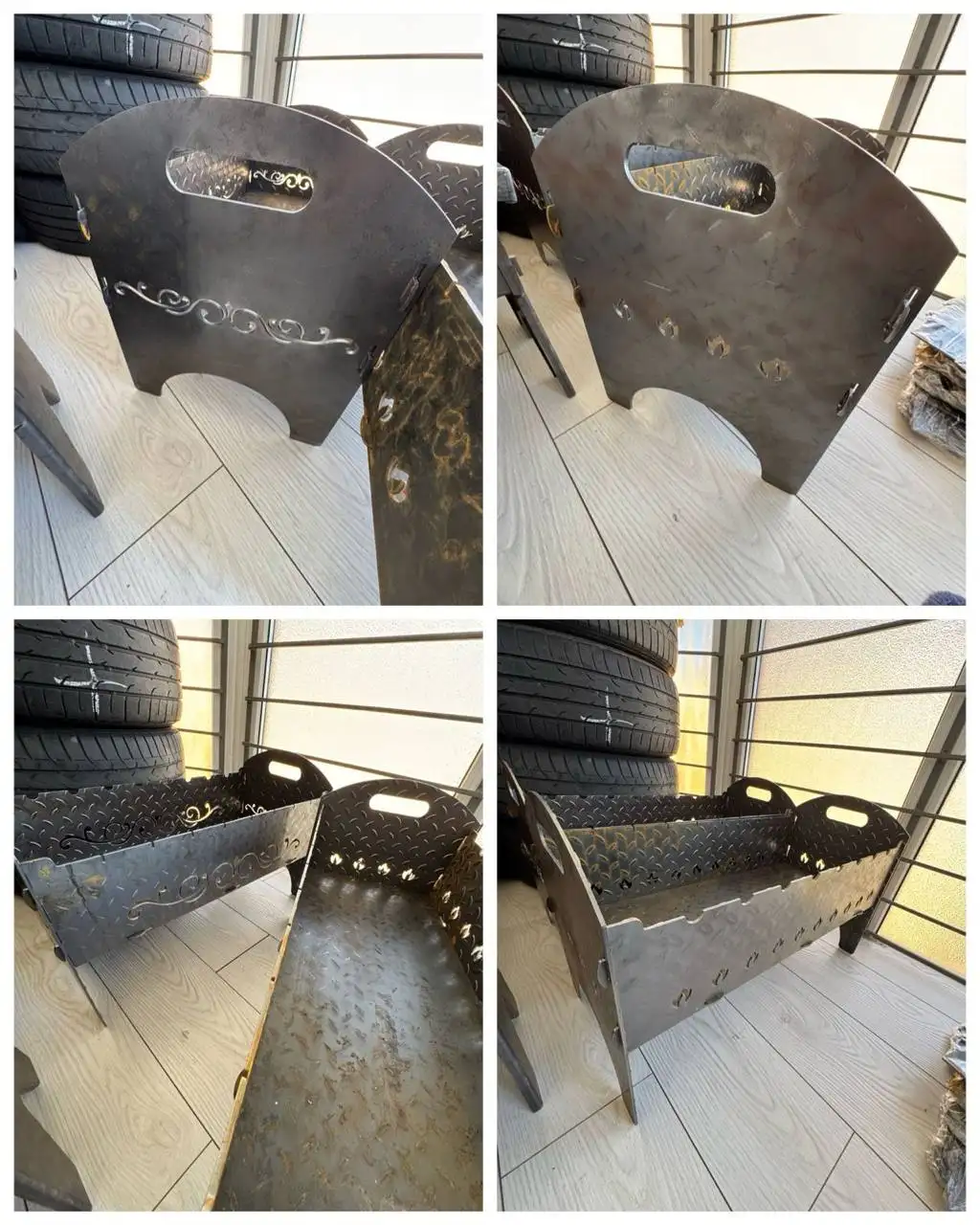 Ручной мангал из стали 3мм с рисунками - Мангалы (Барахолка) в Хабаровск