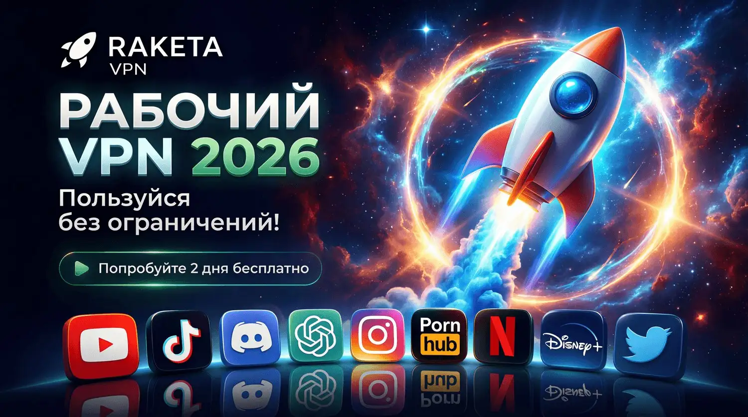 Рабочий VPN 2026 - VPN RAKETA - VPN услуги (Услуги) в Неизвестно