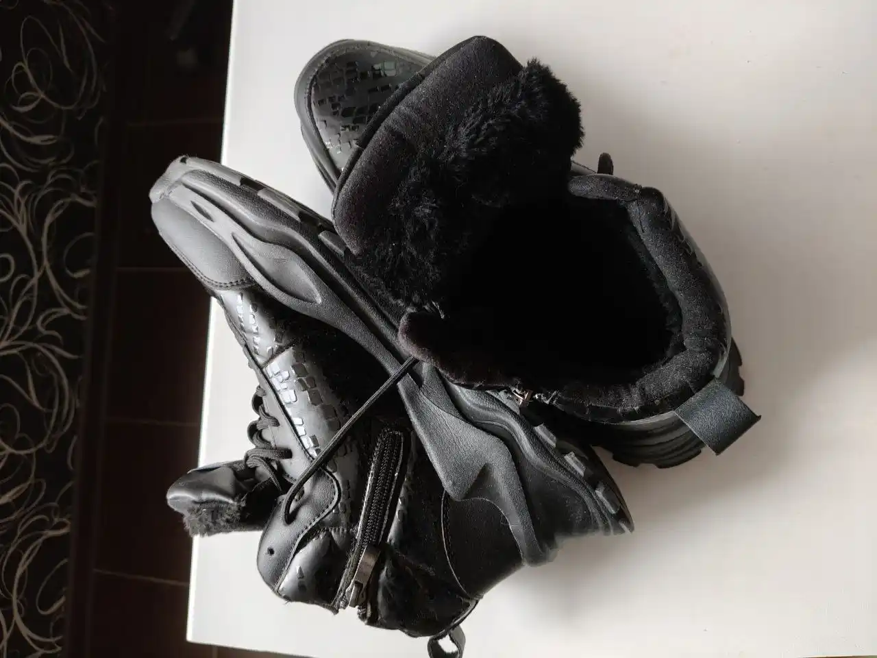 Ботинки на искусственном меху